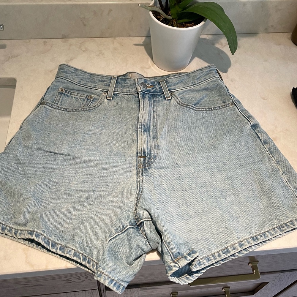 Everlane A-line denim short